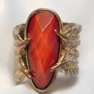Vintage Ring with Orange Stone